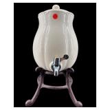 CERAMIC HOT AND COLD WATER DISPENSER ON STAND