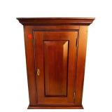 CUSTOM SOLID WALNUT 1 DOOR FLAT WALL HANGING