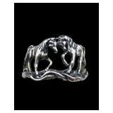 STERLING SILVER VINTAGE HORSE RING