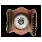 ANTIQUE BAROMETER WITH BRUSHES