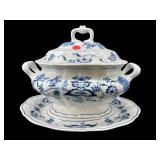 BLUE DANUBE TUREEN AND UNDERPLATE
