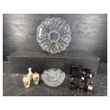 LOT OF MISC AVON CAPE COD RUBY & BUD VASES