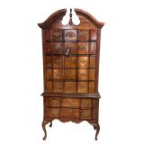 SINGER FURNITURE CO. CHERRY QUEEN ANNE HIGHBOY