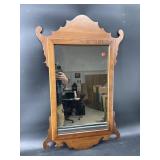 SOLID WALNUT CHIPPENDALE MIRROR