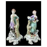 2 SITZENDORF PORCELAIN FIGURINES