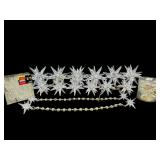 LOT OF CLEAR STAR ORNAMENTS