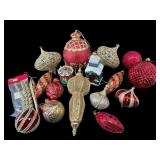 LOT OF LARGE CHRISTMAS ORNAMENTS