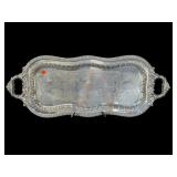 SHEFFIELD RETICULATED RECTANGULAR FOOTED TRAY