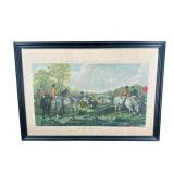HUNT SCENE PRINT TITLED THE MEET