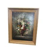 MONUMENTAL FLORAL OIL ON CANVAS