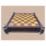 MAHOGANY CHESS BOARD/BOX