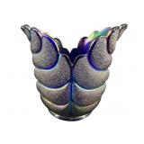 LARGE IMPERIAL GLASS AURORA JEWELS TEXTURED LEAF
