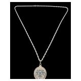 AMERICAN SILVER BULLION ROUND STERLING NECKLACE