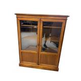 WALNUT 2 DOOR BOOKCASE