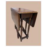 ENGLISH OAK 19TH CENTURY DROP LEAF GATELEG TABLE