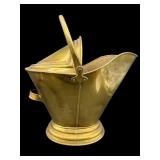 LARGE BRASS COAL SCUTTLE