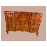 MAHOGANY CHIPPENDALE BLOCK FRONT DRESSER
