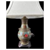 CLOISONNE LAMP WITH SHADE