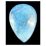 42.27 CT. NATURAL CABOCHON PEAR AQUAMARINE STONE