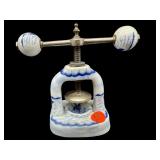 ANTIQUE BLUE AND WHITE NUTCRACKER
