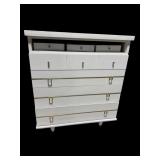 WHITE LACQUERED MCM CHEST