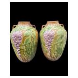 PR OF ANTIQUE 1933 ROSEVILLE POTTERY WISTERIA