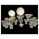 LARGE LOT OF C.AHRENFELDT LIMOGES PORCELAIN &