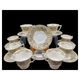 16 PCS OLD IVORY SYRACUSE CHINA DEMITASSE SET