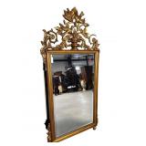 PLASTIC GOLD DECORATED BEVELED MIRROR