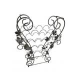 IRON GRAPE AND LEAF WINE RACK