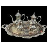 5 PC TOWLE SILVERPLATE TEA SERVICE