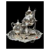 4 PC SILVERPLATE TEA SERVICE