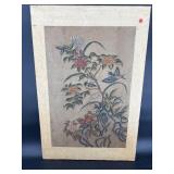 HAND PAINTED ORIENTAL PAINTING ON RICE PAPER