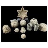 ANTIQUE LOT OF PEWTER MOLDS