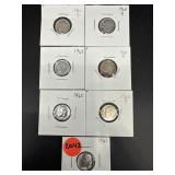7 1960S SILVER DIMES