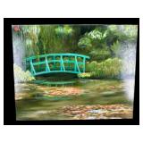 POND BRIDGE OIL ON CANVAS