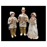 3 PIECE TALL CAROLERS FIGURE LOT
