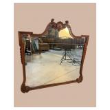 EXTRA LARGE MAHOGANY CHIPPENDALE MIRROR