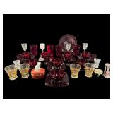 LOT OF MIXED GLASSWARE