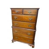 KLING SOLID MAHOGANY CHEST ON CHEST