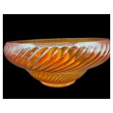 LARGE IMPERIAL GLASS MARIGOLD IRIDESCENT