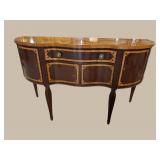 COUNCIL MAHOGANY BANDED INLAID SPIDER WEB TOP