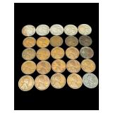 5 BUFFALO NICKELS 3 INDIAN 17 WHEAT PENNIES