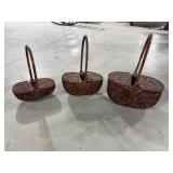 LOT OF 3 EGG BASKET