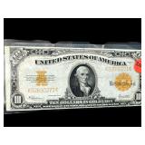 RARE $10 MICHAEL HILLEGAS GOLD NOTE