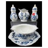 4 PC LOT BLUE DANUBE