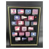 CONFEDERATE BATTLEFLAG DIAGRAM PRINT IN FRAME