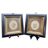 2 SHADOWBOX FRENCH CAMEOS