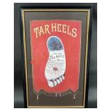 TAR HEELS DRAPERY PRINT IN FRAME