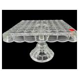 INDIANA GLASS CONSTELLATION CRYSTAL CAKE STAND